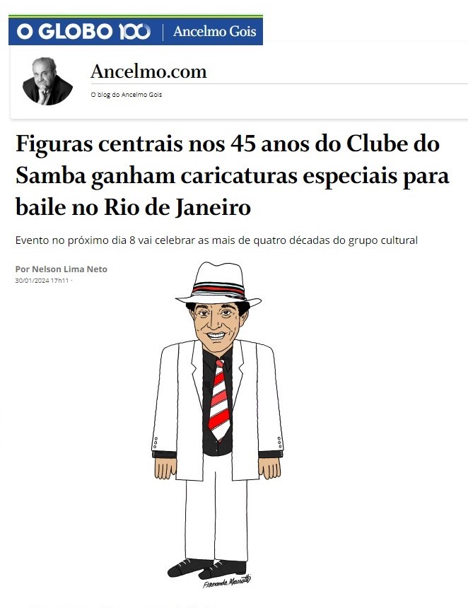 Matéria em jornal