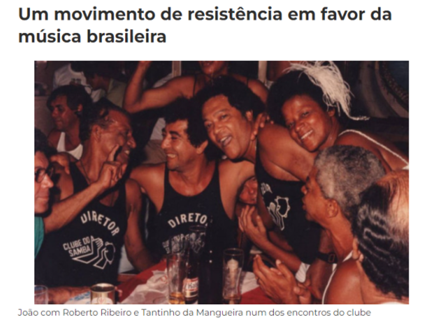 Matéria em jornal